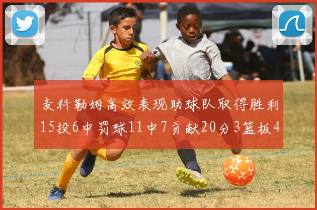 麦科勒姆高效表现助球队取得胜利15投6中罚球11中7贡献20分3篮板4助攻